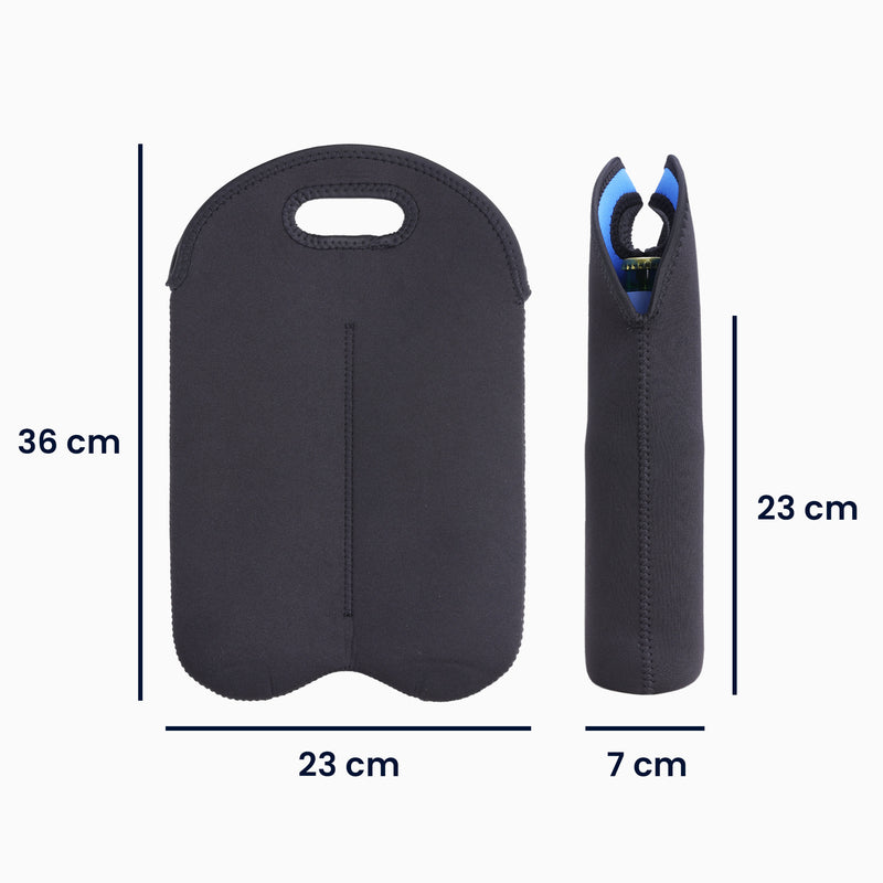 kwmobile 2-in-1 Bottle Cooler 500ml for Beer and Other Beverages Insulated Neoprene Cooler