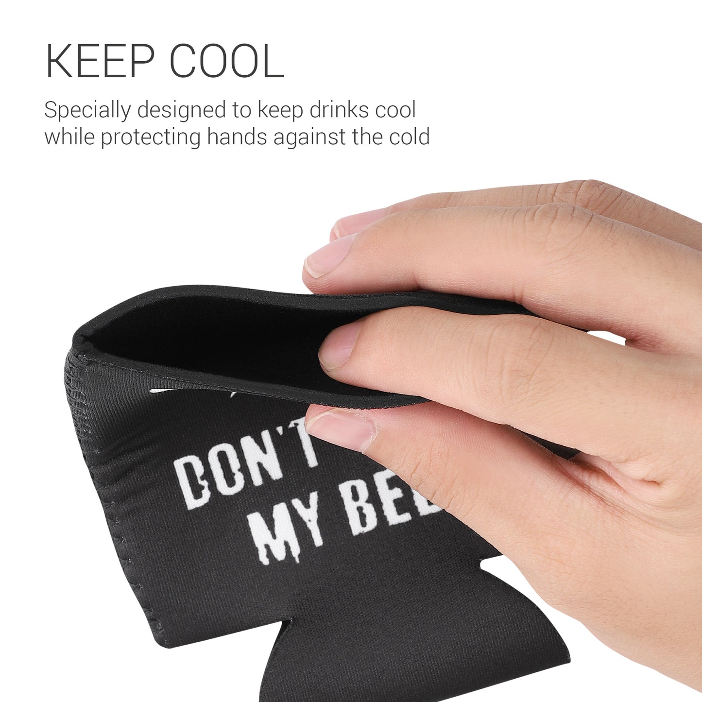kwmobile Can Cooler for Beer Cans and Other Beverage Cans 6.5 x 10 cm