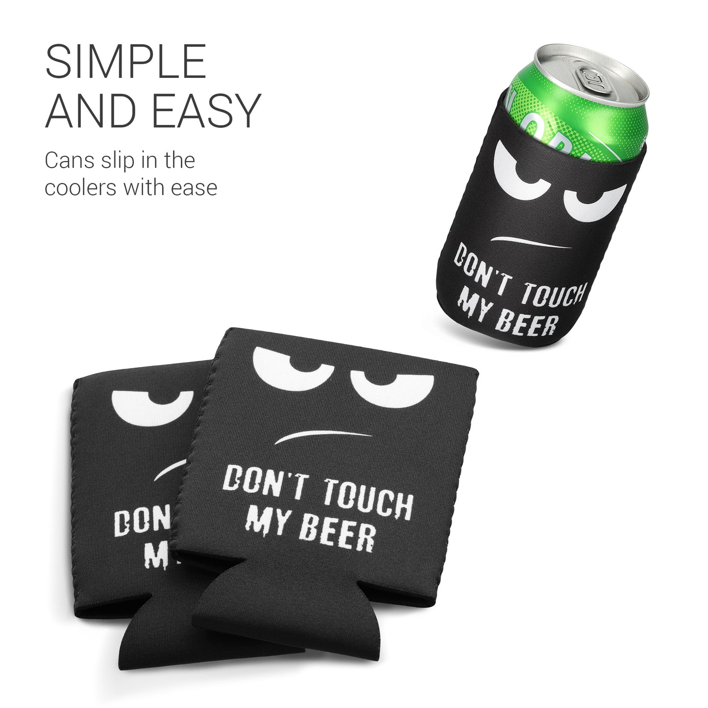 kwmobile Can Cooler for Beer Cans and Other Beverage Cans 6.5 x 10 cm