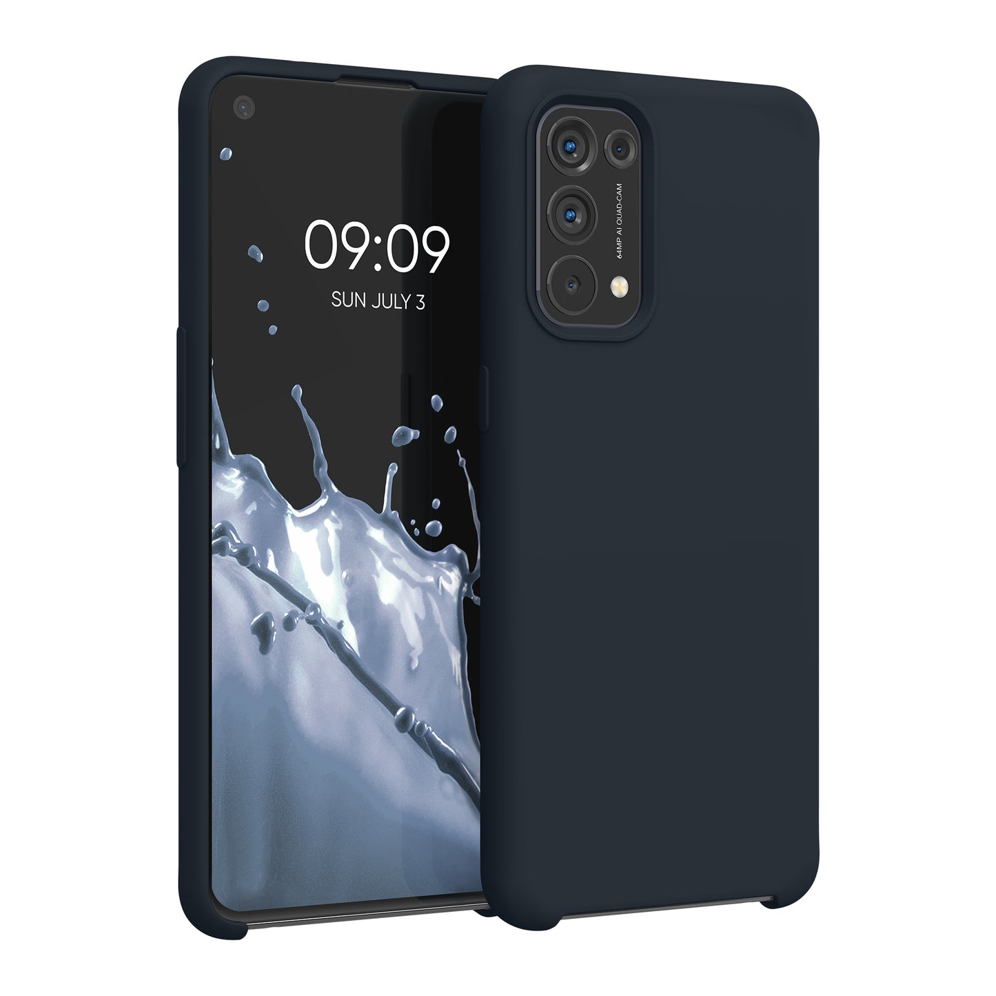kwmobile Cell Phone Case for Oppo Find X3 Lite Case - Silicone - Wireless Charging - Protective Cover