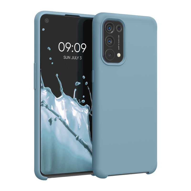 kwmobile Cell Phone Case for Oppo Find X3 Lite Case - Silicone - Wireless Charging - Protective Cover