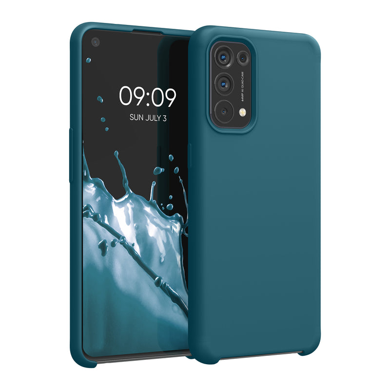 kwmobile Cell Phone Case for Oppo Find X3 Lite Case - Silicone - Wireless Charging - Protective Cover