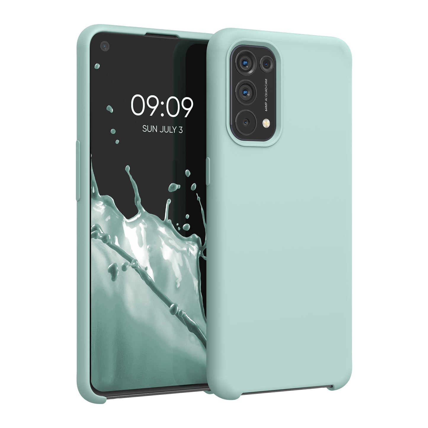 kwmobile Cell Phone Case for Oppo Find X3 Lite Case - Silicone - Wireless Charging - Protective Cover