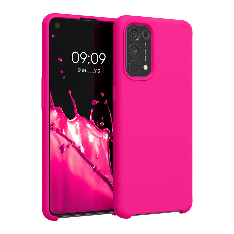 kwmobile Cell Phone Case for Oppo Find X3 Lite Case - Silicone - Wireless Charging - Protective Cover