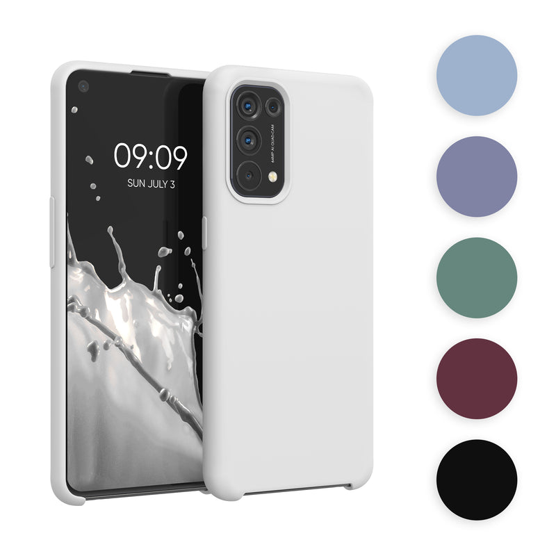 kwmobile Hülle kompatibel mit Oppo Find X3 Lite Hülle - Silikon Handy Case - Handyhülle weiche Oberfläche - kabelloses Laden - Neon Pink Neon Pink  
