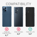 kwmobile Cell Phone Case for Oppo Find X3 Lite Case - Silicone - Wireless Charging - Protective Cover