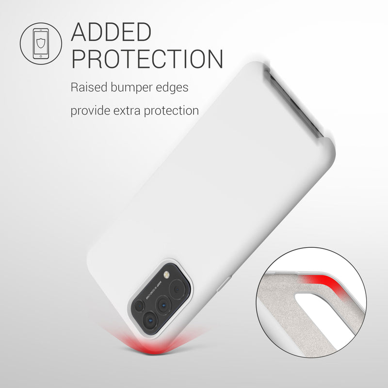 kwmobile Cell Phone Case for Oppo Find X3 Lite Case - Silicone - Wireless Charging - Protective Cover