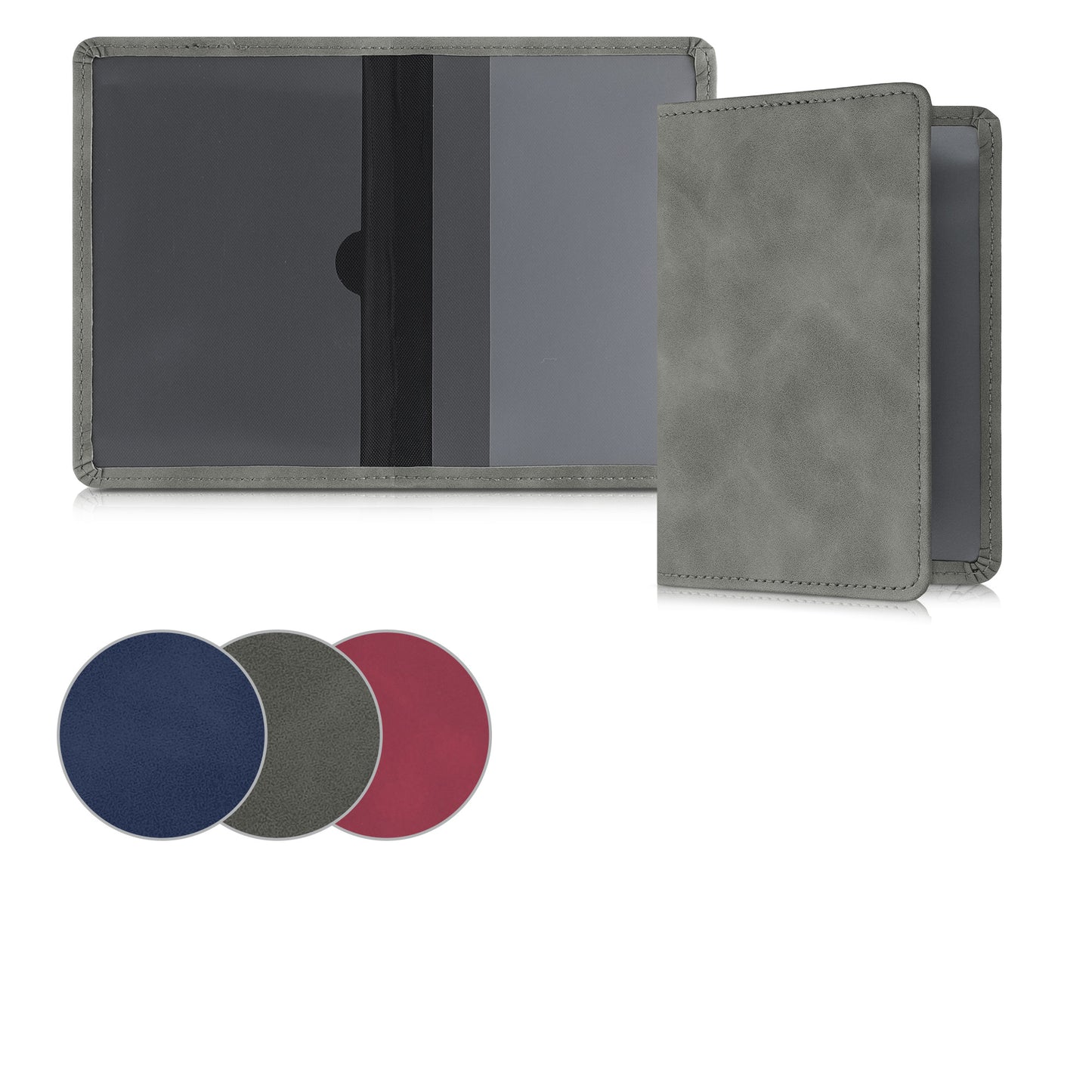 kwmobile Car Registration Holder with Card Slots - Case Pouch for Car Registration Document Driving License