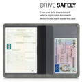 kwmobile Car Registration Holder with Card Slots - Case Pouch for Car Registration Document Driving License