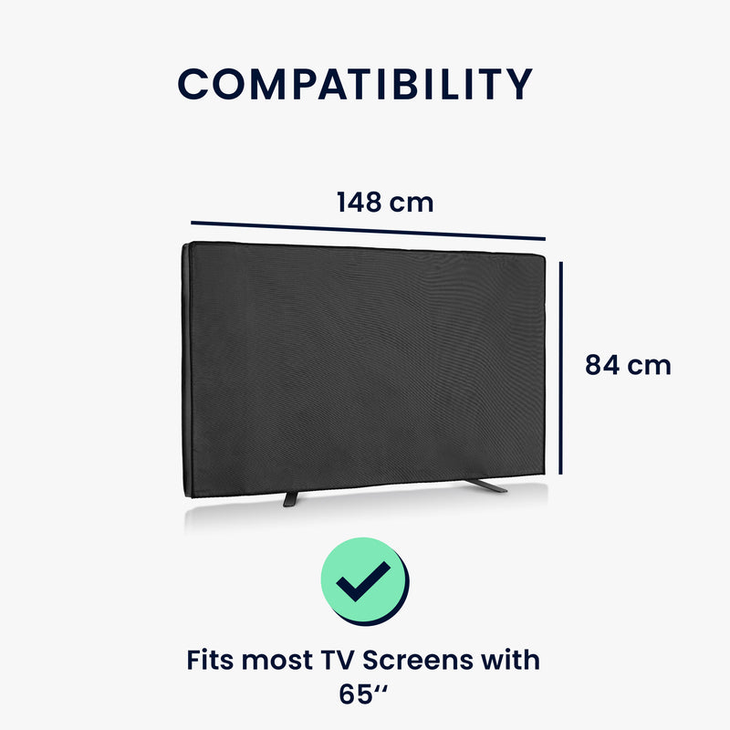 kwmobile 65" TV Outdoor TV Cover Television Case Screen Protector Weatherproof