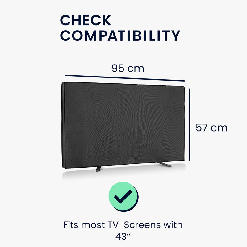 kwmobile 43" Outdoor TV Cover Television Screen Protector Weatherproof