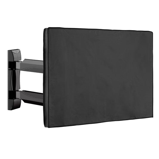 kwmobile 75" TV Outdoor TV Abdeckung - Fernseher Hülle Bildschirmschutz - Schutzhülle wetterfest - Schwarz Schwarz  