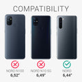 kwmobile Case compatible with OnePlus Nord Case - Rubberized Silicone Phone Case - Protective Cover for Wireless Charging - Case