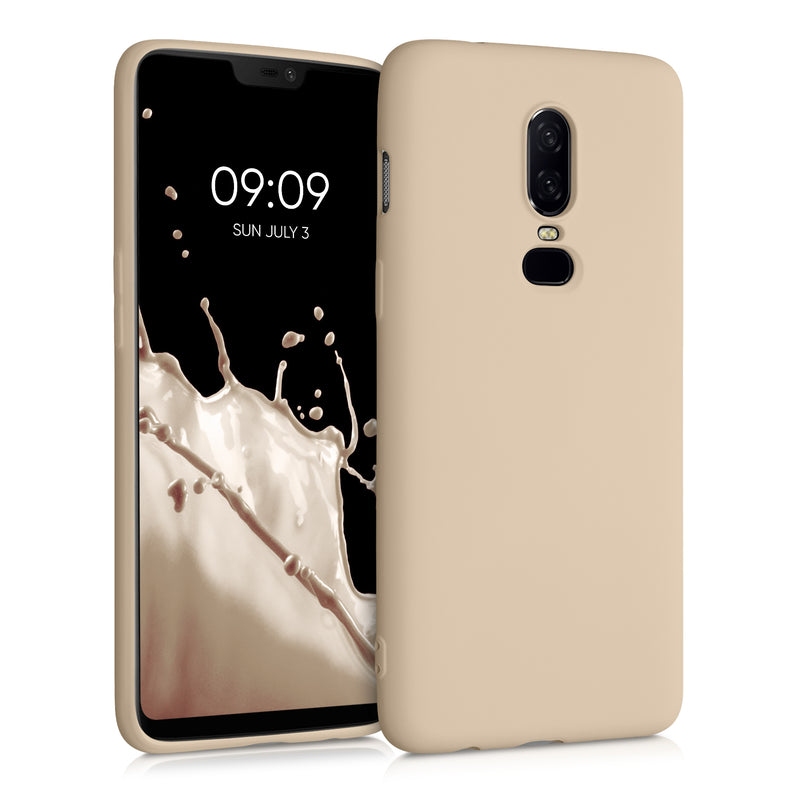 kwmobile Case compatible with OnePlus 6 - Protective Cover for Wireless Charging - Case
