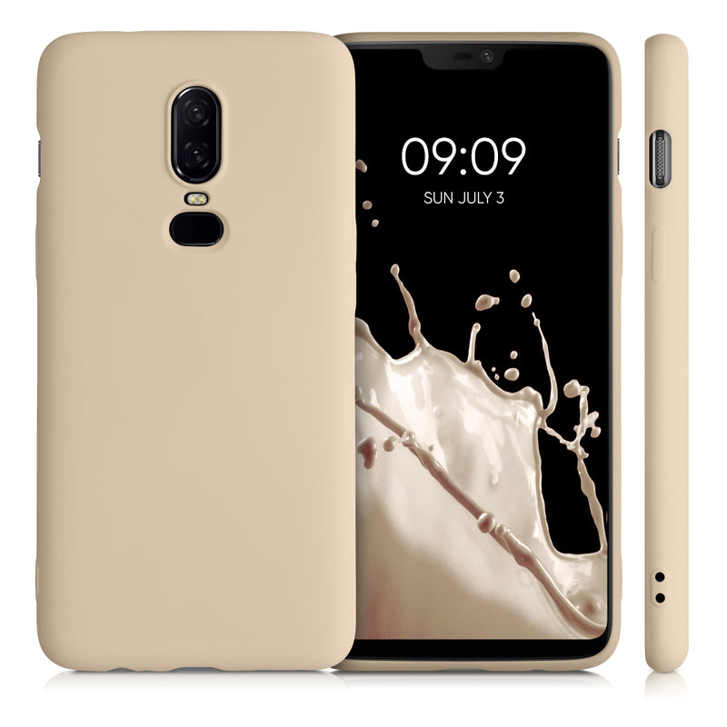 kwmobile Case compatible with OnePlus 6 - Protective Cover for Wireless Charging - Case