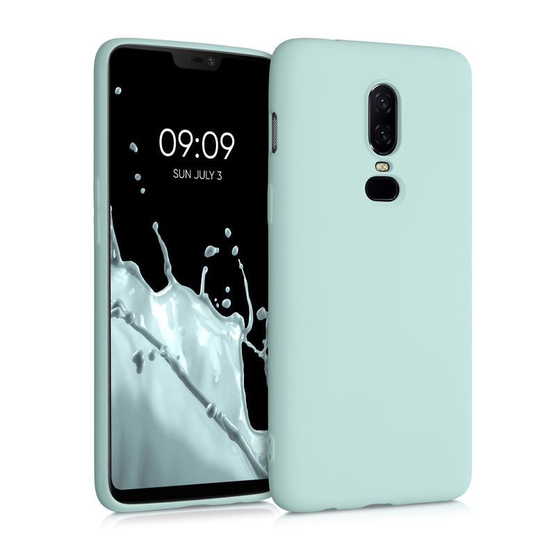 kwmobile Case compatible with OnePlus 6 - Protective Cover for Wireless Charging - Case