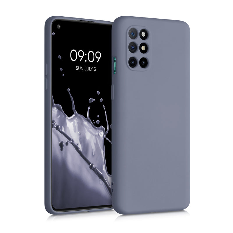 kwmobile Case Compatible with OnePlus 8T - Rubberized Silicone Phone Case - Protective Case for Wireless Charging - Cover