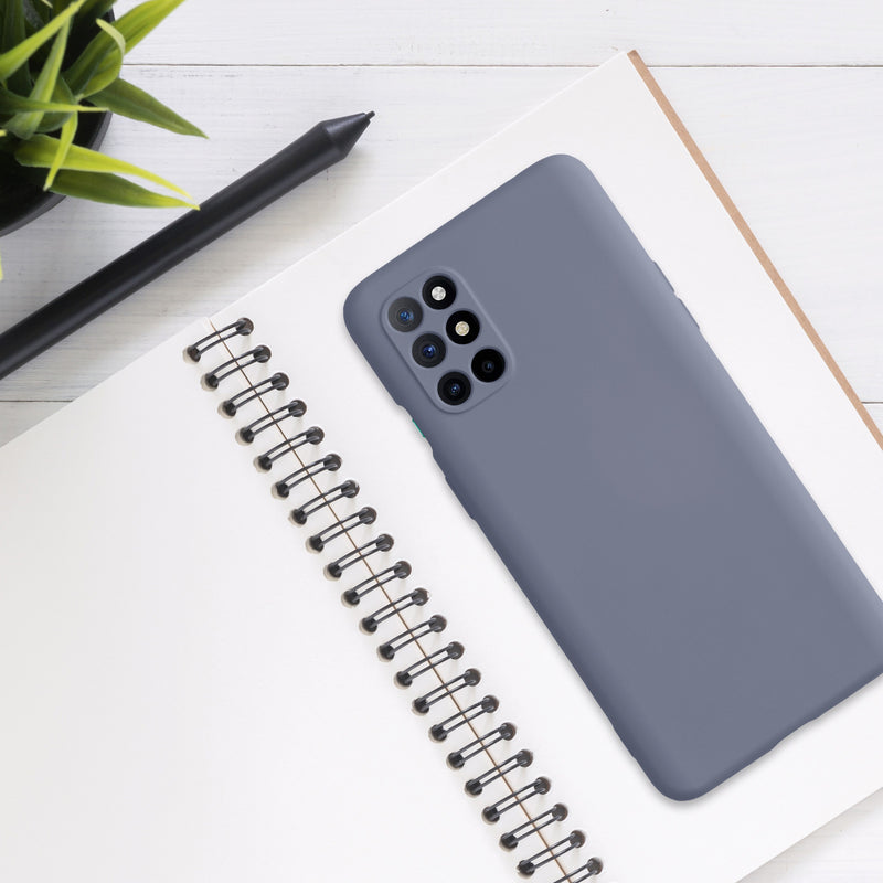 kwmobile Case Compatible with OnePlus 8T - Rubberized Silicone Phone Case - Protective Case for Wireless Charging - Cover