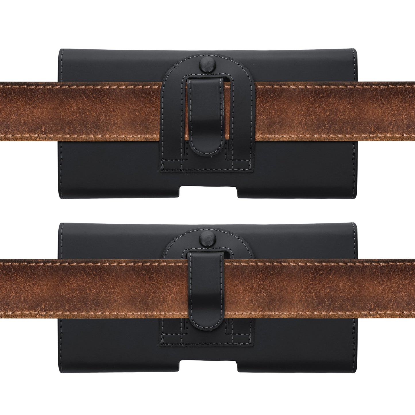 kwmobile Belt Pouch Case for Cell Phones with Belt Clip - 17.2 x 8.5 cm Belt Case with Belt Loop