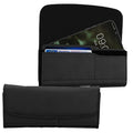 kwmobile Cell Phone Belt Pouch with Card Slots - Case 17.2 x 8.5 cm Cell Phone Bag with Belt Loop Clip