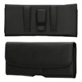 kwmobile Cell Phone Belt Pouch with Card Slots - Case 17.2 x 8.5 cm Cell Phone Bag with Belt Loop Clip