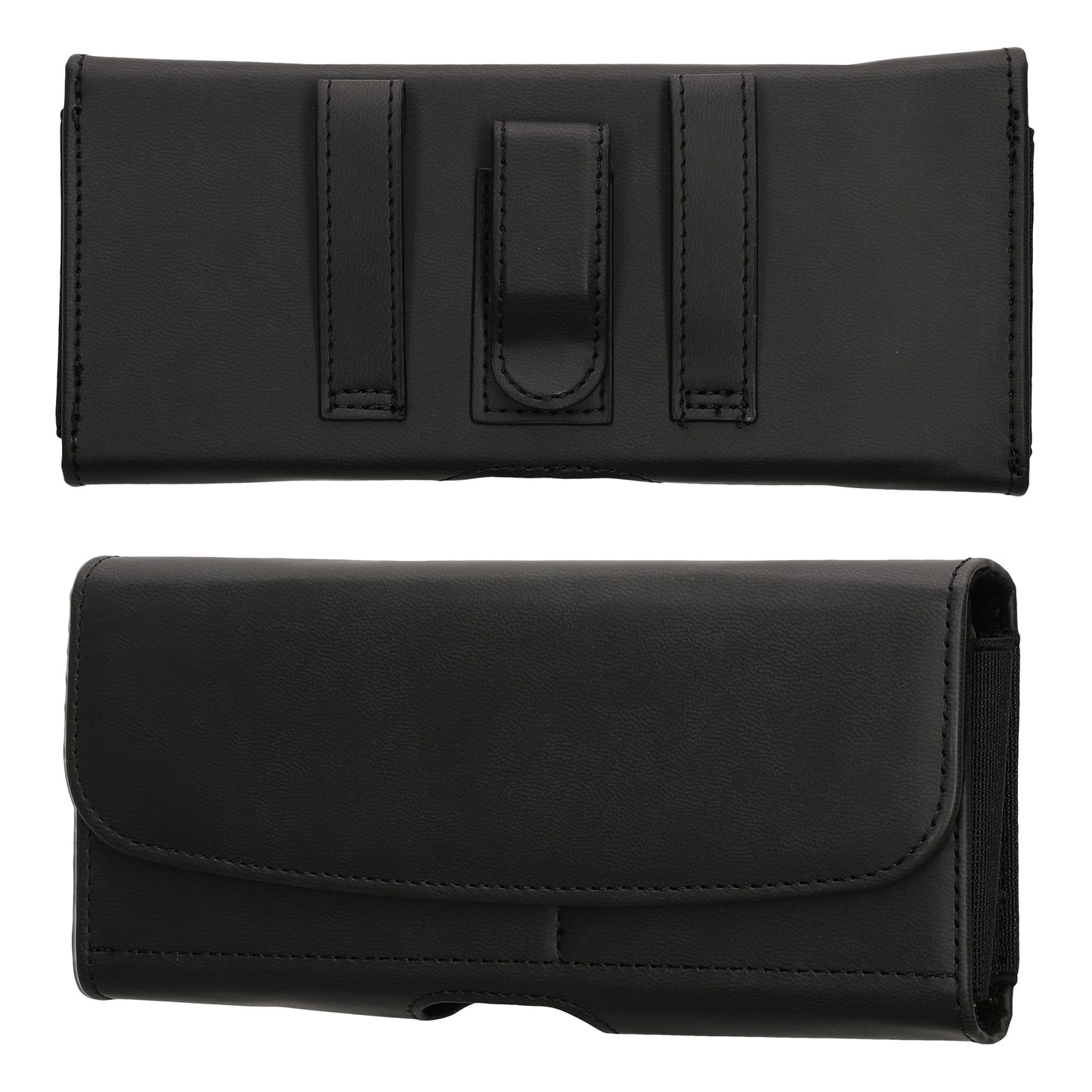kwmobile Cell Phone Belt Pouch with Card Slots - Case 17.2 x 8.5 cm Cell Phone Bag with Belt Loop Clip