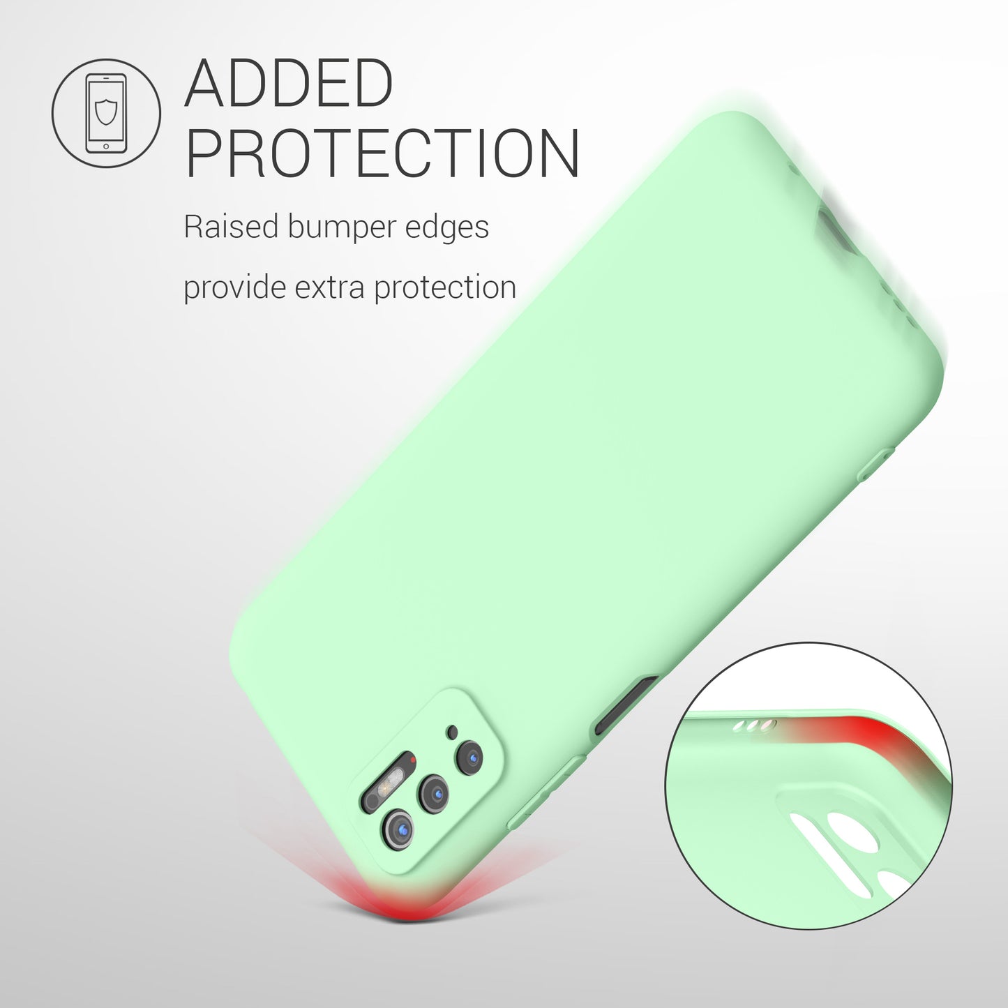 kwmobile Phone Case for Xiaomi Poco M3 Pro 5G Case - Wireless Charging - Protective Cover