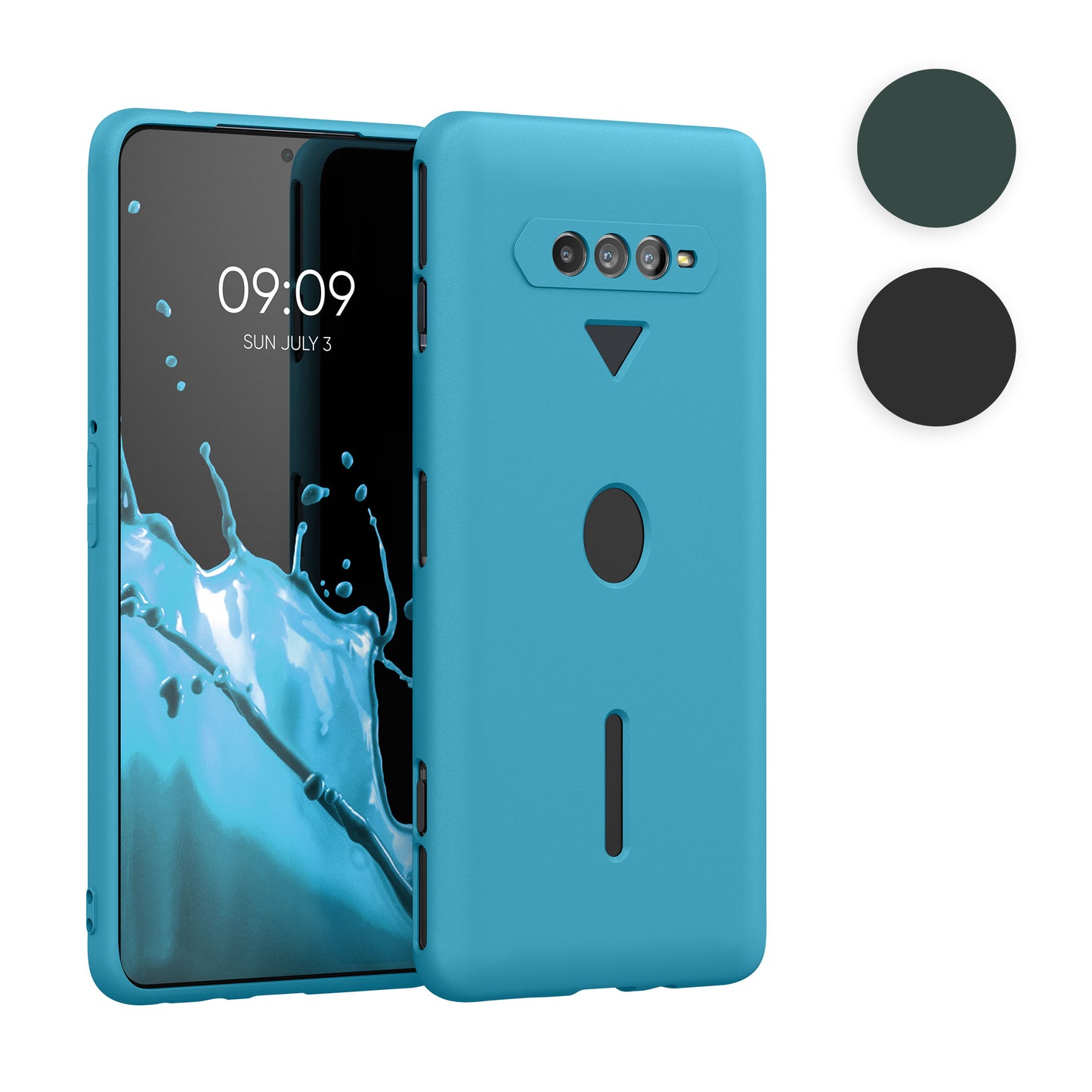 kwmobile Hülle kompatibel mit Xiaomi Black Shark 4 / 4 Pro Hülle - weiches TPU Silikon Case - Cover geeignet für kabelloses Laden - Schwarz matt Schwarz matt  