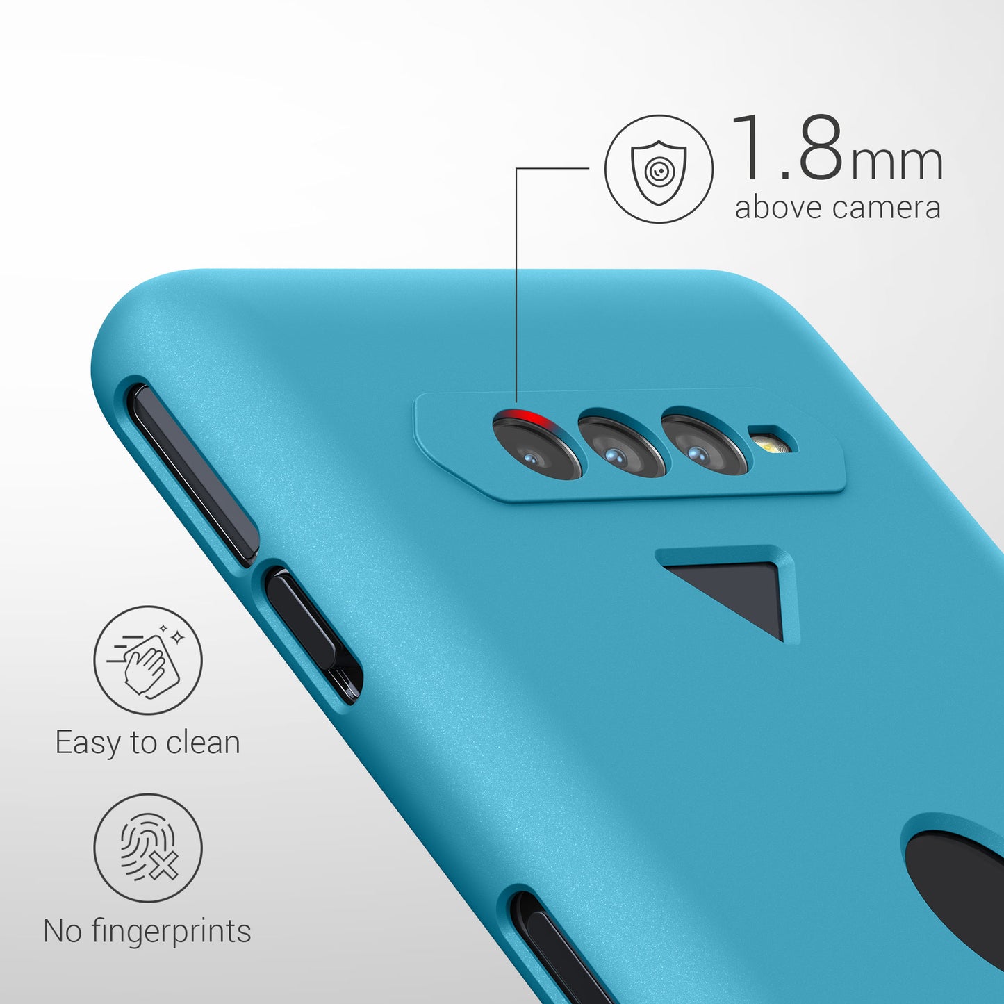 kwmobile Phone Case for Xiaomi Black Shark 4 / 4 Pro Cover Wireless Charging Protective Case
