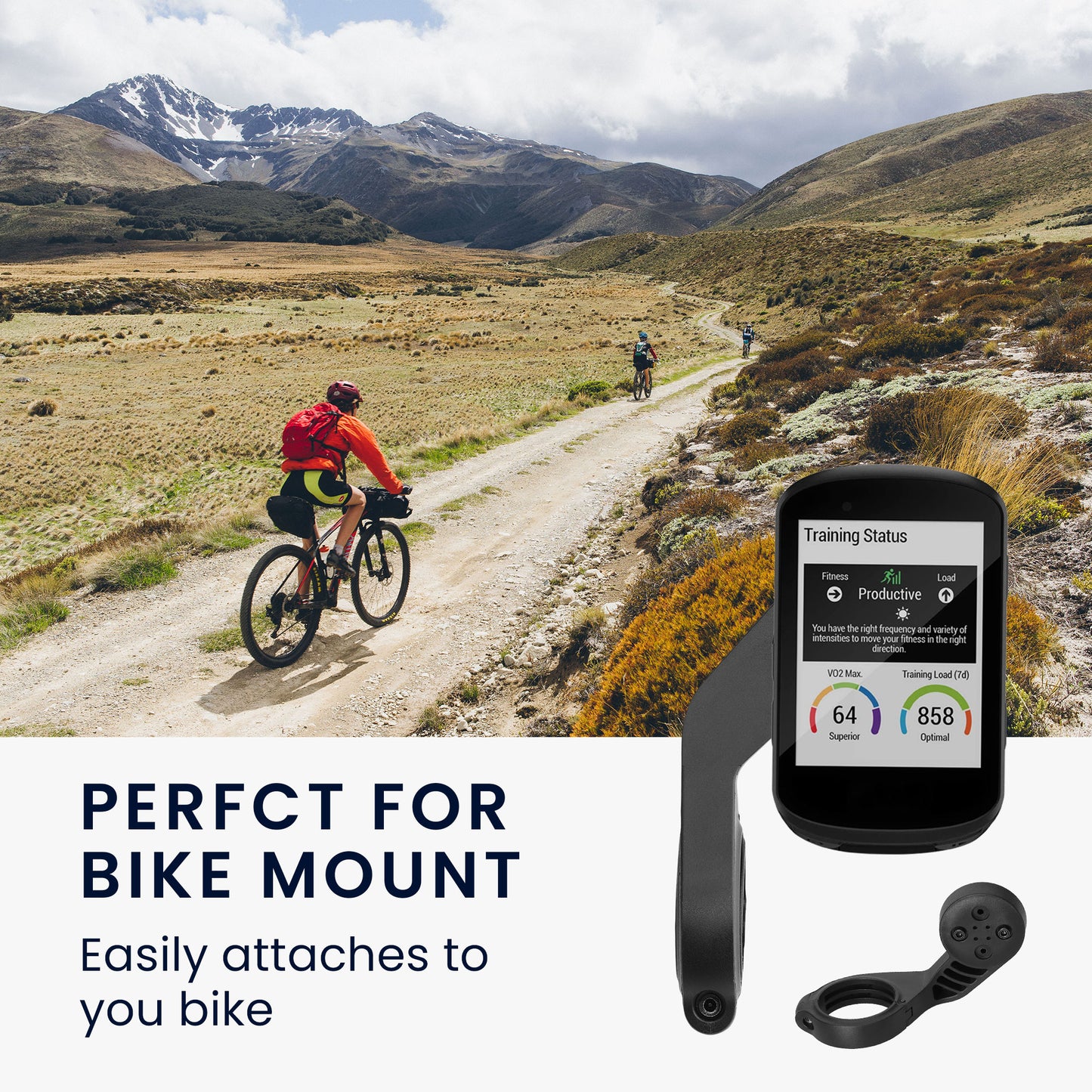 kwmobile Mount for Bryton Rider Holder - Bryton Mount Bike - GPS Bike Computer Mount Bicycle Computer Holder