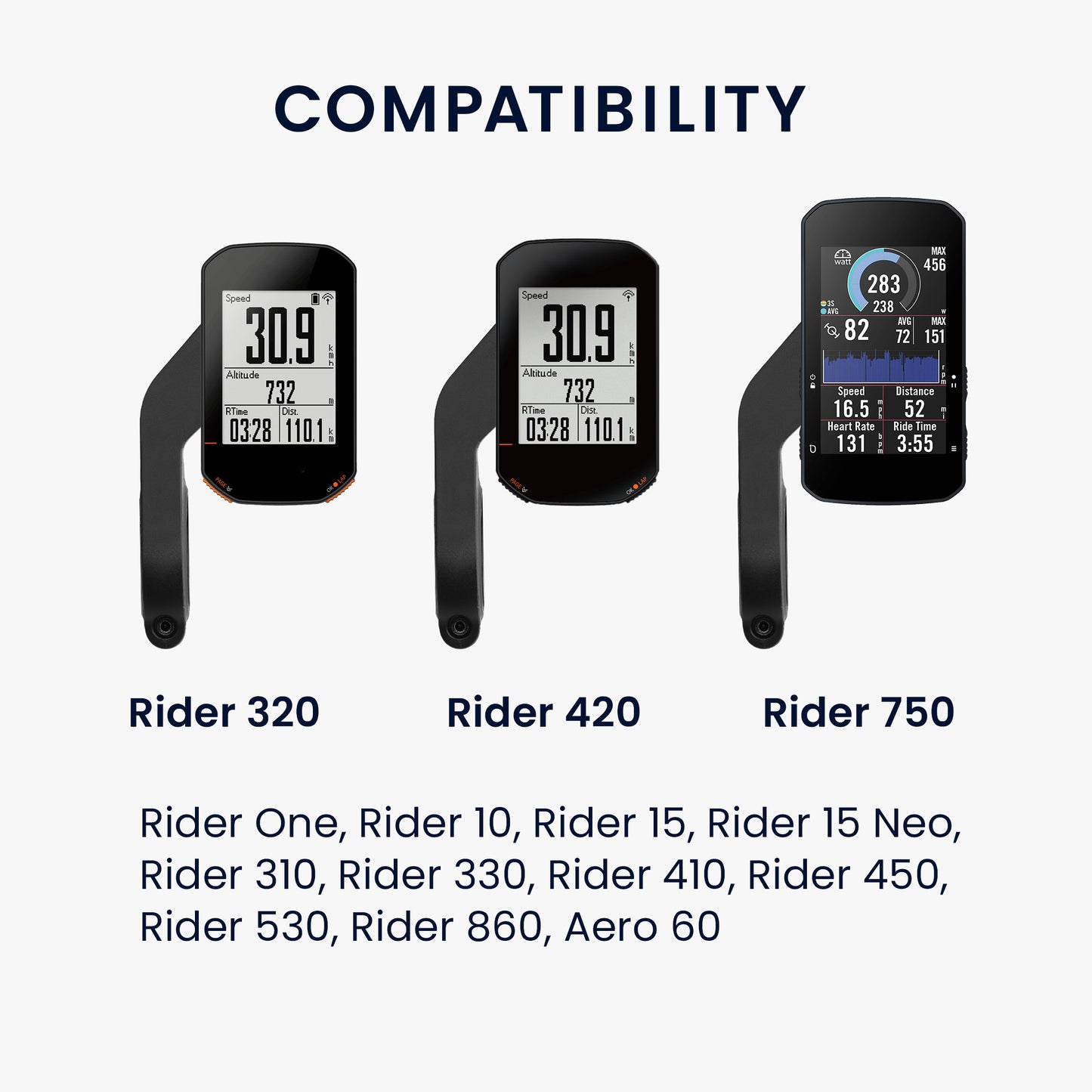 kwmobile Mount for Bryton Rider Holder - Bryton Mount Bike - GPS Bike Computer Mount Bicycle Computer Holder