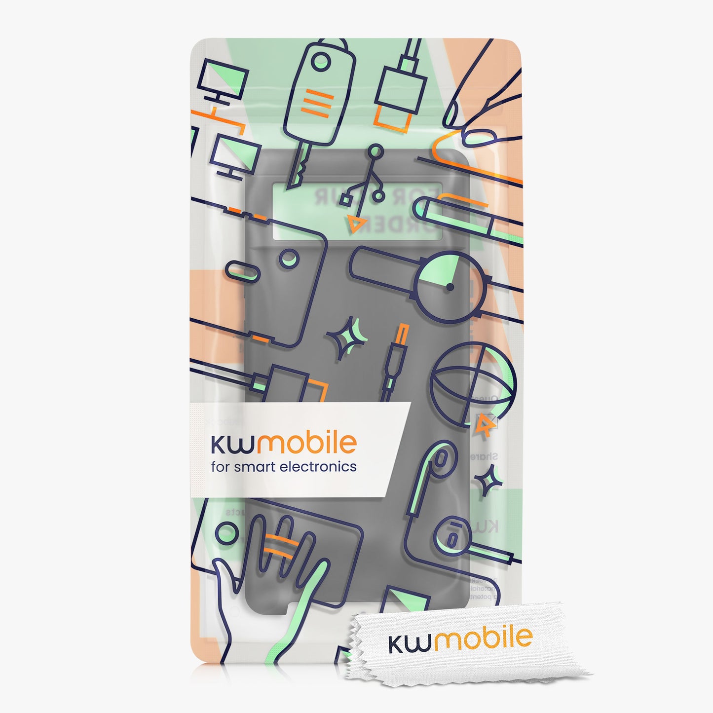 kwmobile Phone Case for Google Pixel 6 Case Wireless Charging Protective Cover