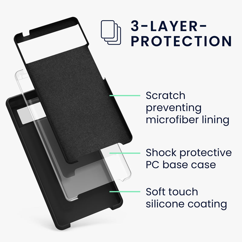 kwmobile Phone Case for Google Pixel 6 Case Wireless Charging Protective Cover