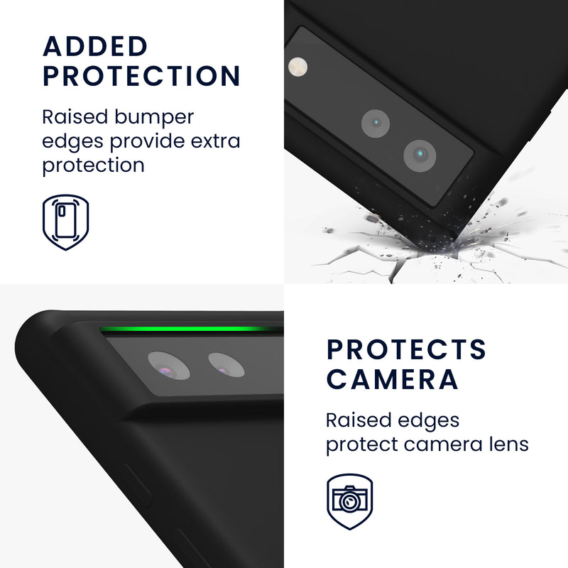 kwmobile Phone Case for Google Pixel 6 Case Wireless Charging Protective Cover