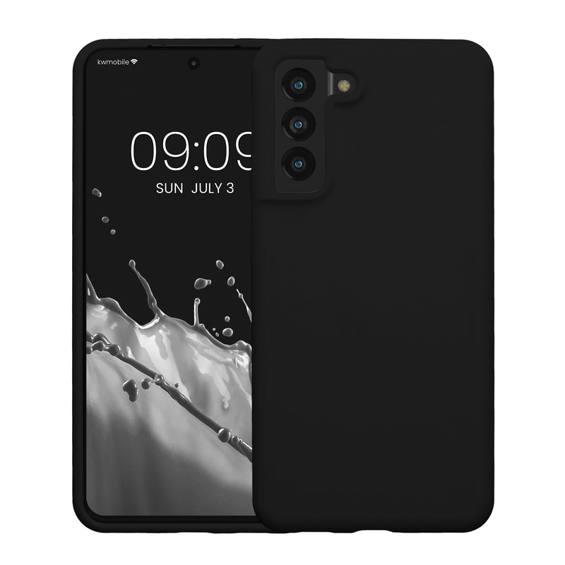 kwmobile Phone Case for Samsung Galaxy S21 FE - Silicone Cover - Wireless Charging - Protective Cover