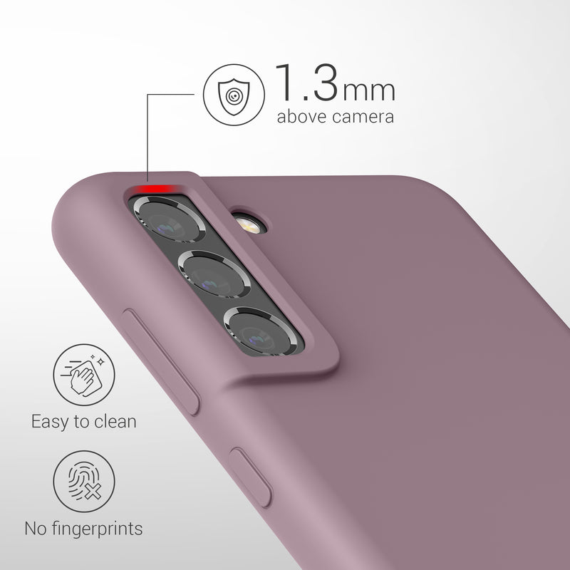 kwmobile Phone Case for Samsung Galaxy S21 FE - Silicone Cover - Wireless Charging - Protective Cover