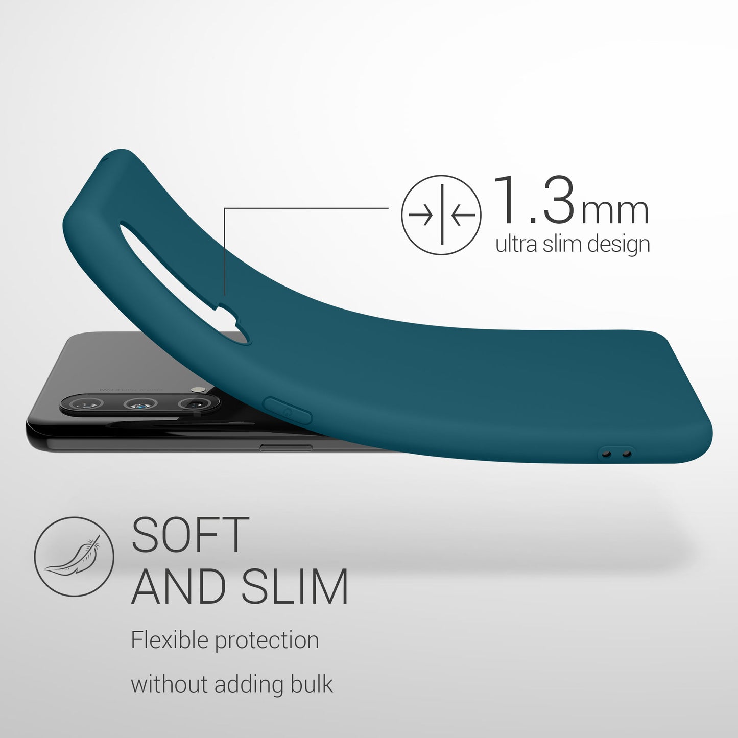 kwmobile Phone Case for OnePlus Nord CE 5G - Wireless Charging - Protective Cover