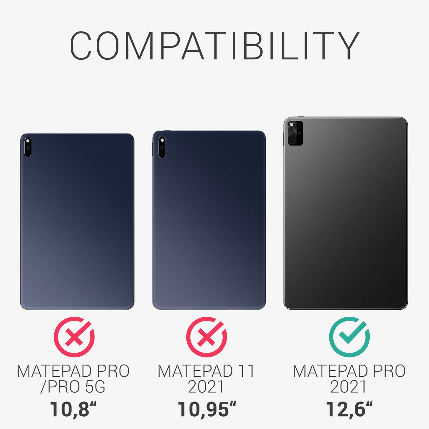 Case compatible with Huawei MatePad Pro 12.6 (2021)