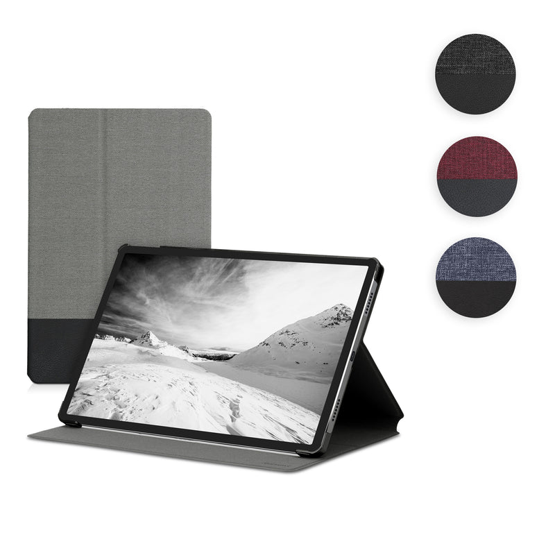 kwmobile Schutzhülle kompatibel mit Lenovo Tab P11 Pro - Hülle Slim - Tablet Cover Case mit Ständer Anthrazit Schwarz Anthrazit  