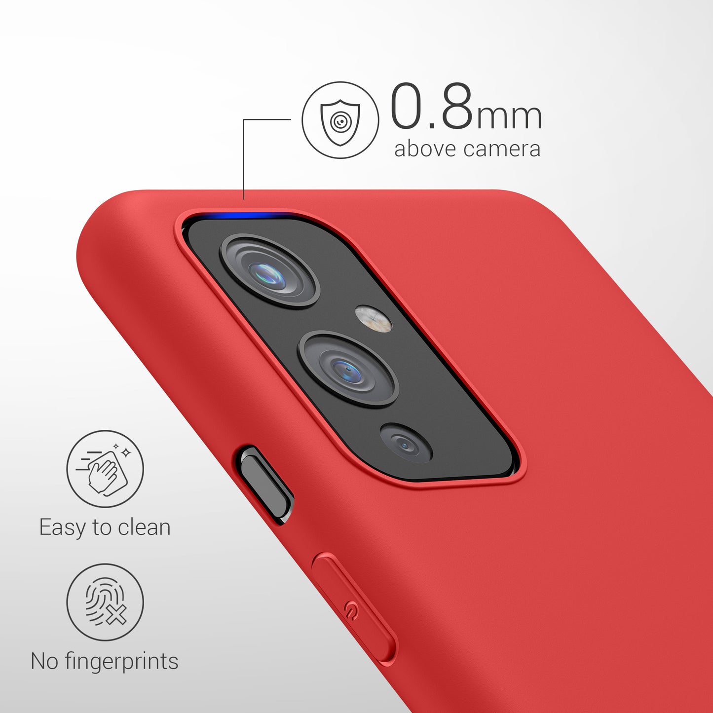 kwmobile Case for OnePlus 9 (EU/NA Version) - Wireless Charging - Protective Cover