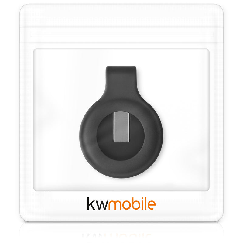 kwmobile Clip Holder for Apple AirTag Case Tracker Protective Cover Clamp Holder Mount