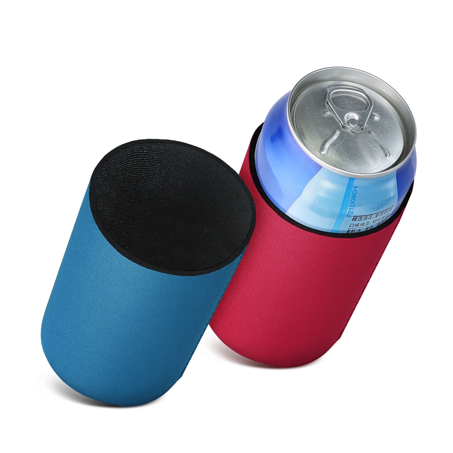 kwmobile 2x 500ml Can Cooler for Beer Cans and Other Beverage Cans 7 x 14 cm