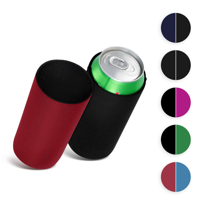 kwmobile 2x 500ml Can Dosenkühler - für Bierdosen und andere Getränkedosen - - Schwarz Grau Schwarz  [dsg09]