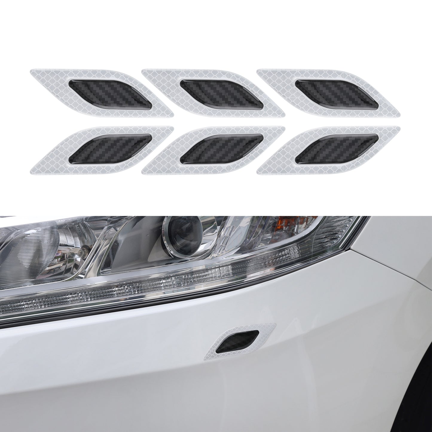 kwmobile Universal Car Bumper Sticker Bumper Protector Film Protective Film Protection Strip 10.5x3.4 cm