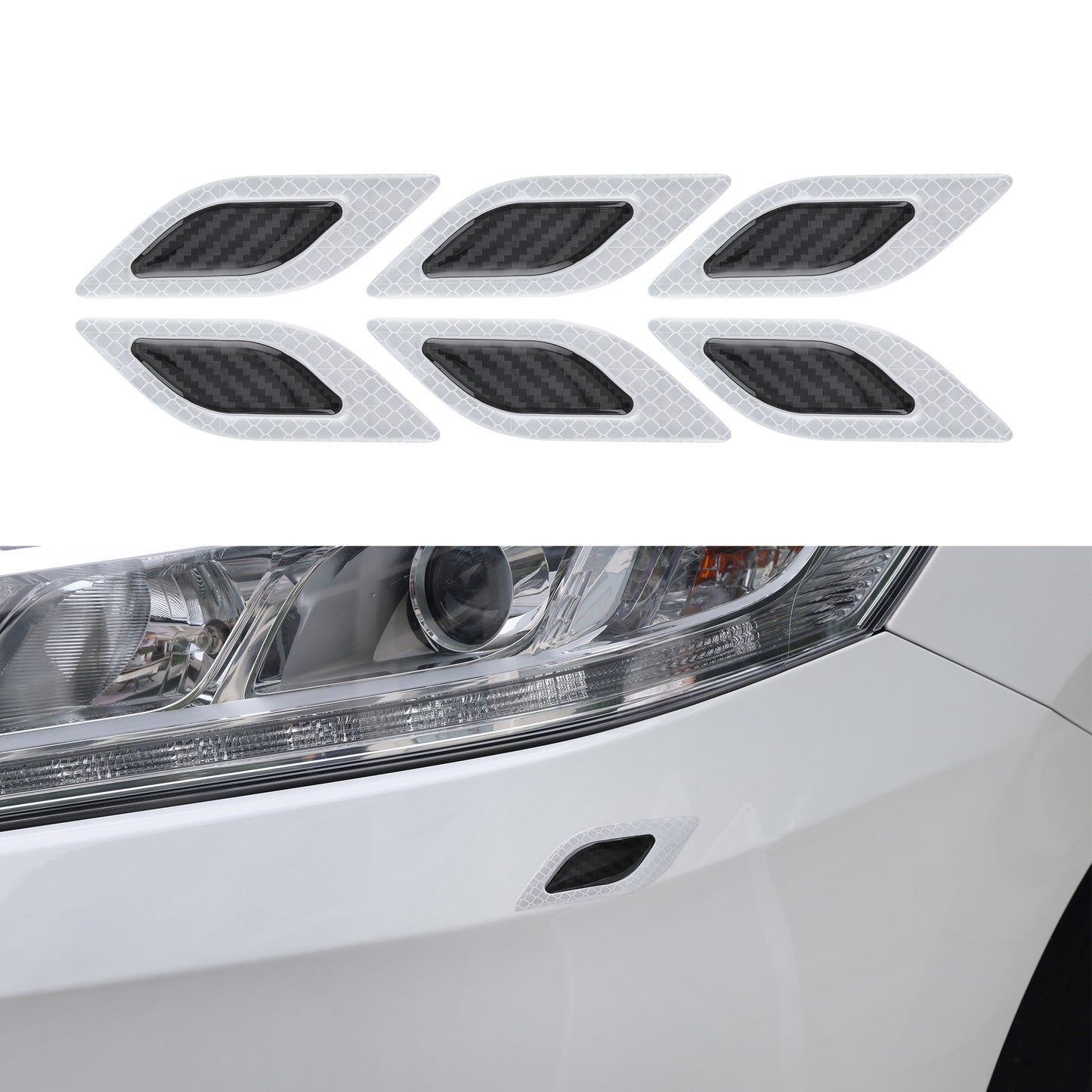 kwmobile Universal Car Bumper Sticker Bumper Protector Film Protective Film Protection Strip 10.5x3.4 cm