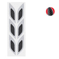 kwmobile 6x Universal Auto Stoßstangen Aufkleber - Stoßstangenschutz Folie - Schutzfolie Schutzleiste Schwarz Grau 10,5x3,4 cm Schwarz  [dsg01]