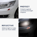 kwmobile Universal Car Bumper Sticker Bumper Protector Film Protective Film Protection Strip 10.5x3.4 cm