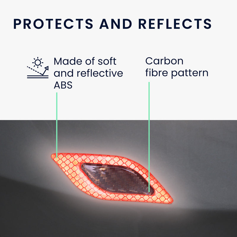 kwmobile Universal Car Bumper Sticker Bumper Protector Film Protective Film Protection Strip 10.5x3.4 cm
