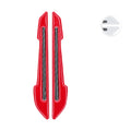 kwmobile 2x Universal Auto Seitenspiegel Aufkleber - Spiegel Schutzfolie - Folie Seitenrückspiegel Schwarz Grau 15,5x2,1 cm Schwarz  [dsg01]