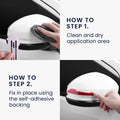 kwmobile Universal Car Side Mirror Stickers Mirror Protection Film Foil Side Rear View Mirror